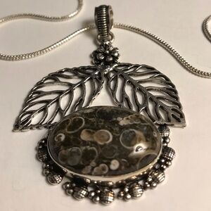 Turritella 925 Sterling Silver Necklace